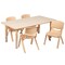 Flash Furniture Rectangle 23.625 W, 47.25 L, 23.5 H, Plastic, Steel, Brown YU-YCY-060-0034-RECT-TBL-NAT-GG - alternate 5